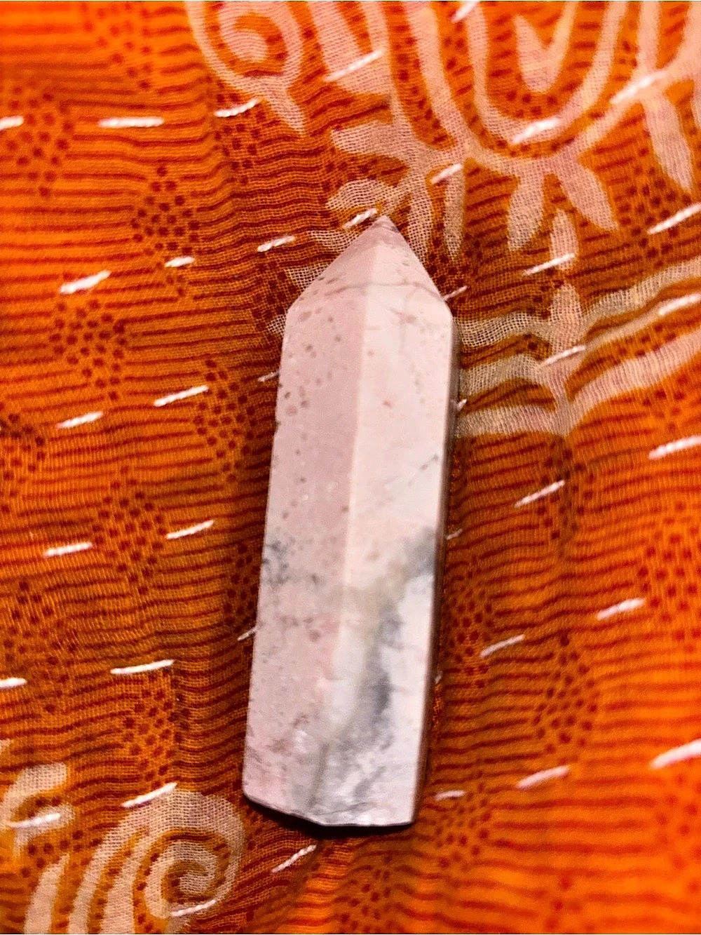 Pink & White Howlite Stone